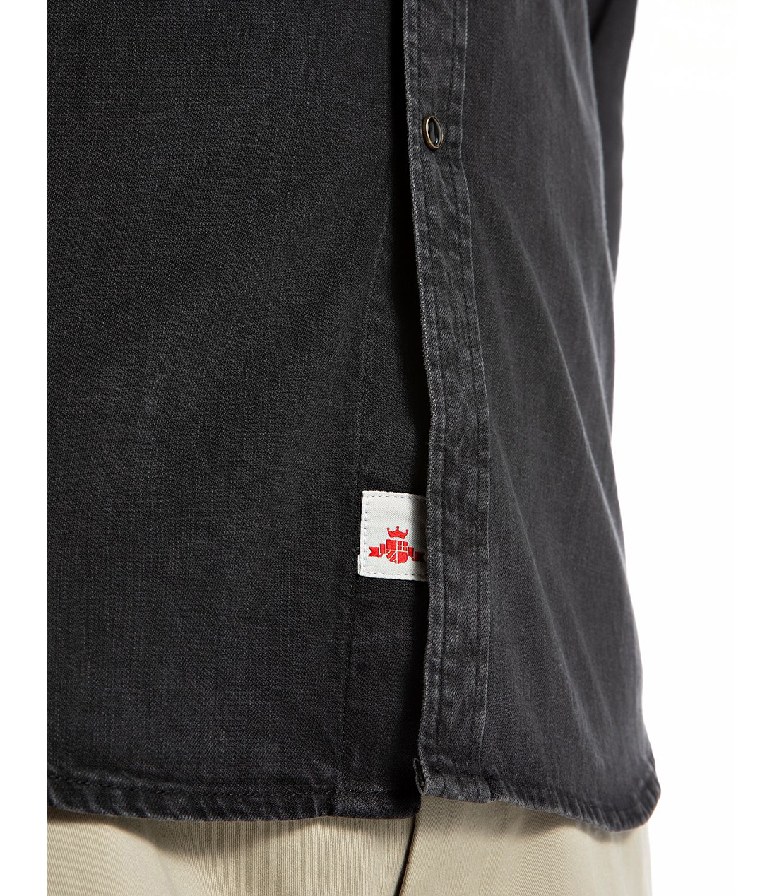 ブラックデニム ウエスタンシャツ 詳細画像 ブラック 5